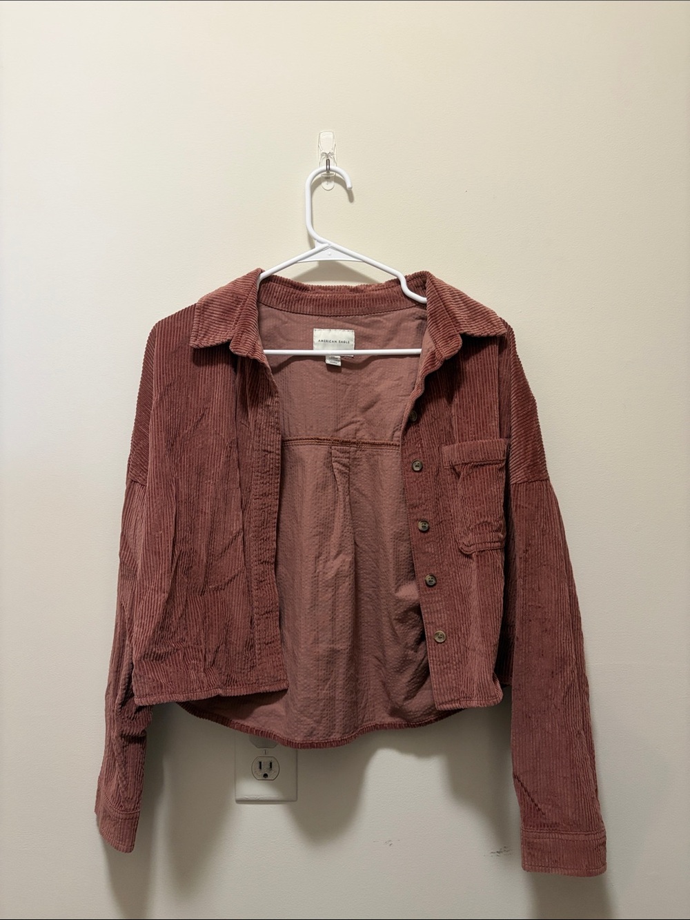 AE Corduroy Shirt Jacket Button Up